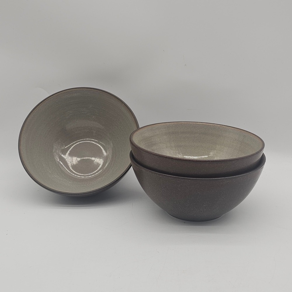 3 Mikasa Potters Art Swiss Coffee MK101 Super Cereal Bowls Japan